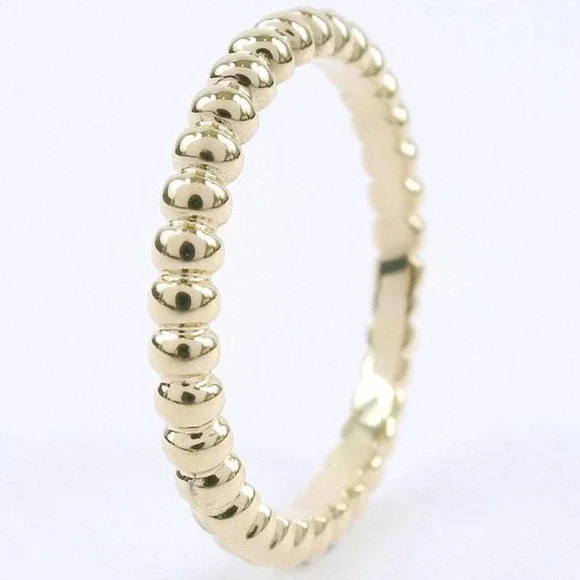 Van Cleef & Arpels Perlee Pearls Yellow Gold 18 Karat Ring Size 4 - Picture 1 of 5